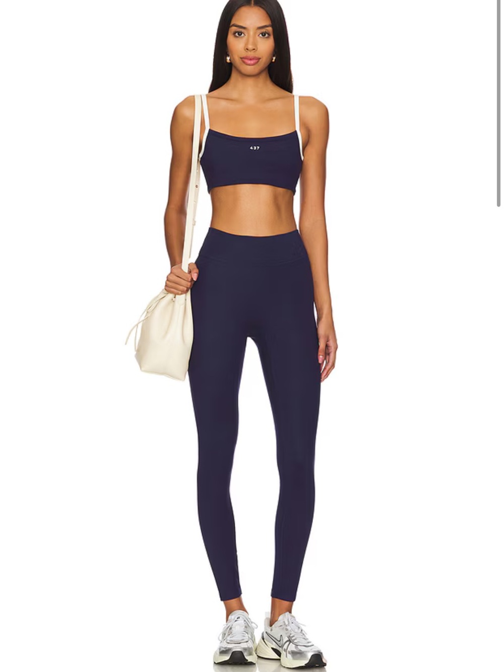 437 navy set top and bottoms